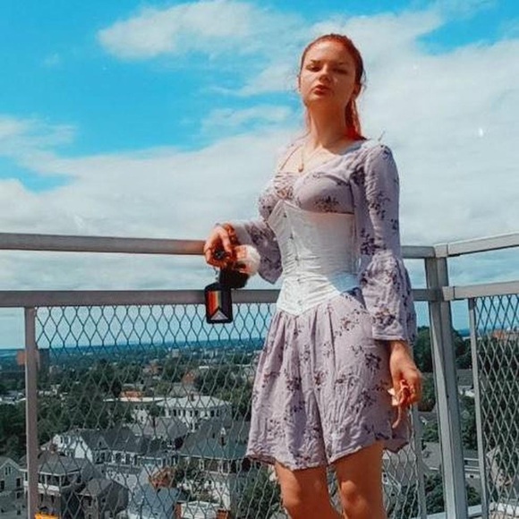 PURPLE COTTAGECORE SPRING/SUMMER DRESS - Picture 2 of 6